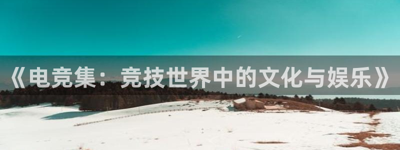 小艾电竞下载：《电竞集：竞技世界中的文化与娱乐》